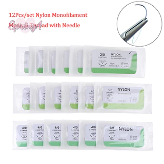 <Spring4> 12PCS 2.0/3.0/4.0 Suture Nlon Thread Steile Practice