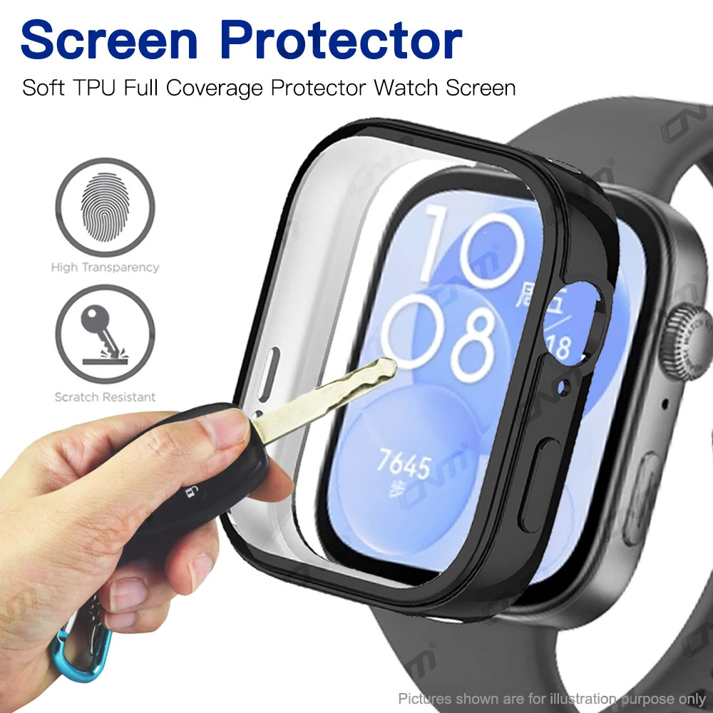 Huawei watch fit 3 strap สายซิลิโคนสายรัดข้อมือกีฬา huawei watch fit 3 band huawei watch fit 3 กรณีป้องกันกรณีป้องกันหน้าจอ