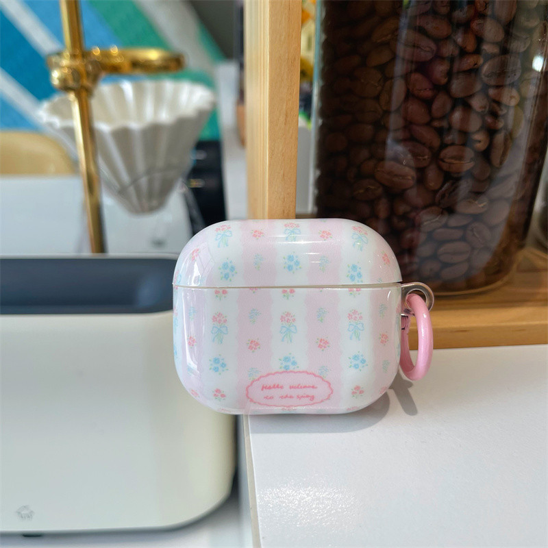 ดอกไม้ลายสําหรับ Airpods4 Airpods1/2 3 Pro Pro2 ชุดหูฟังไร้สายบลูทูธป้องกันกรณี AirPodsPro peo2 3 4 หูฟังป้องกันกรณี