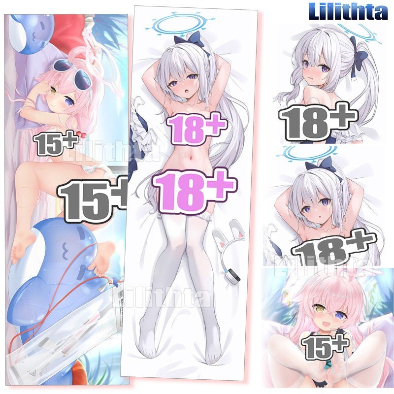 Dakimakura ปลอกหมอน Blue Archive Tsukiyuki Miyako และ Takanashi Hoshino BlueArchive เกมอะนิเมะ Body-pillow ฝาครอบการ ์ ตูน Custom Made Body โยน