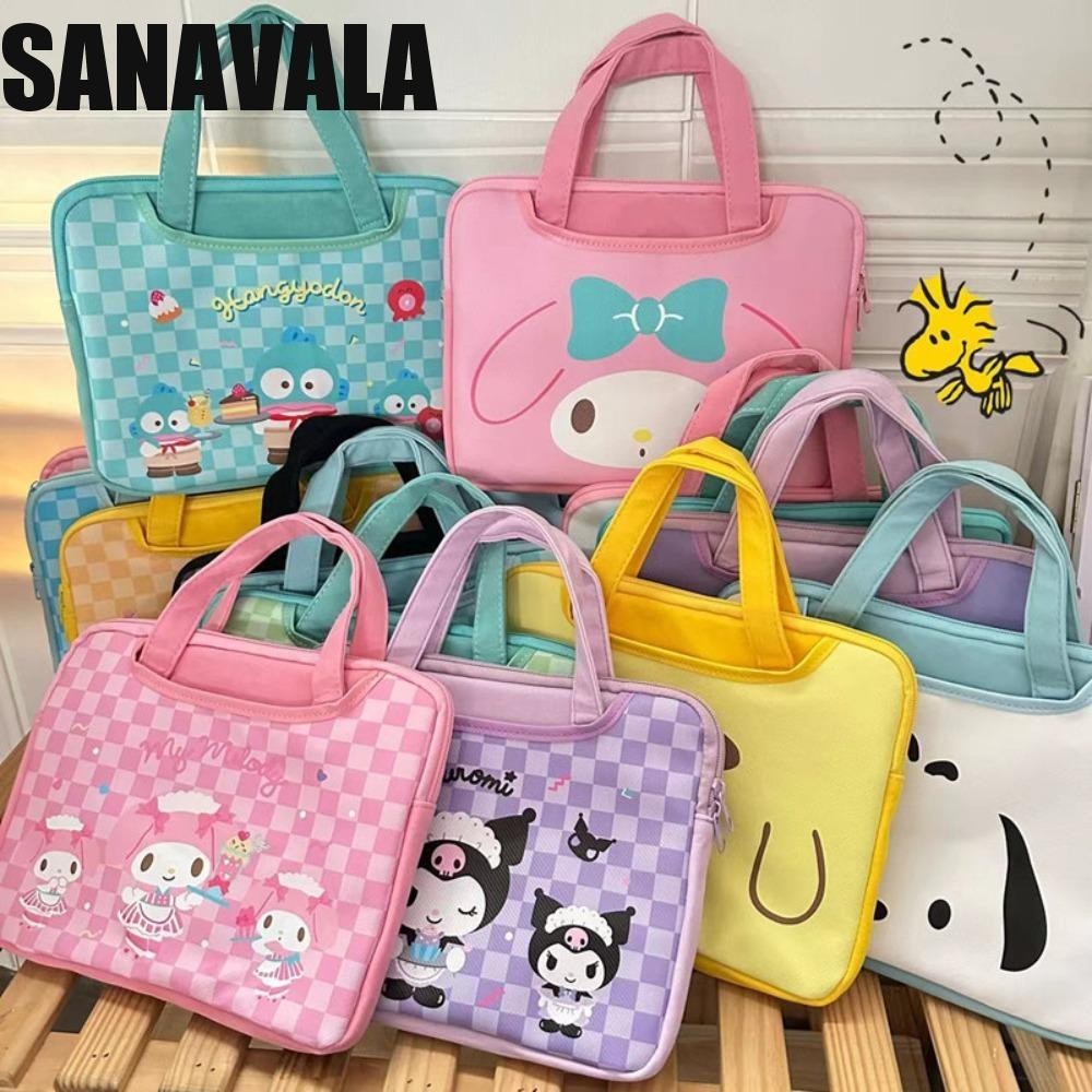 Sanavala Labubu Time กระเป๋าแล็ปท็อป, My Melody Cinnamoroll Kuromi กระเป๋าแล็ปท็อป, กระเป๋าเก็บ Pachacco Labubu การ์ตูนแล็ปท็อปโน้ตบุ๊ค
