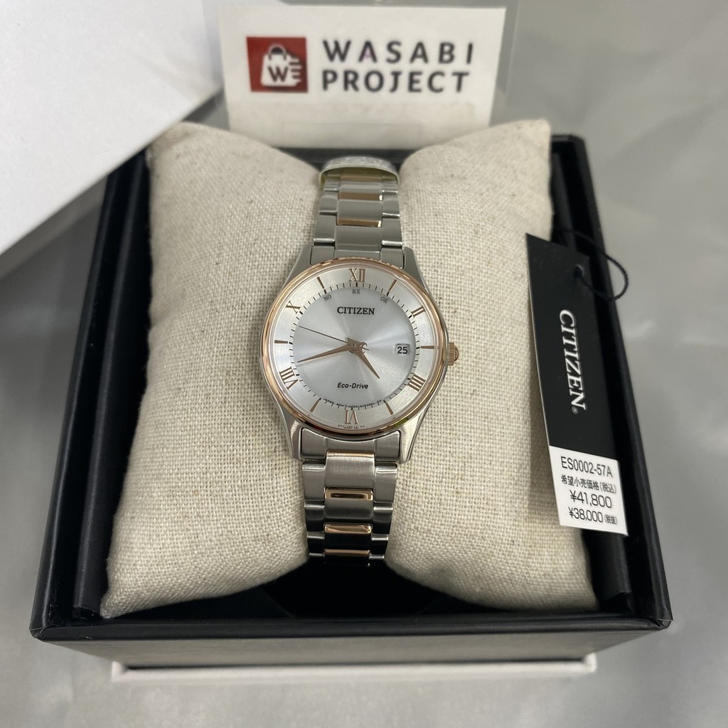 [Authentic★Direct from Japan] CITIZEN ES0002-57A Unused Eco Drive Sapphire glass Silver SS Women Wrist watch นาฬิกาข้อมือ