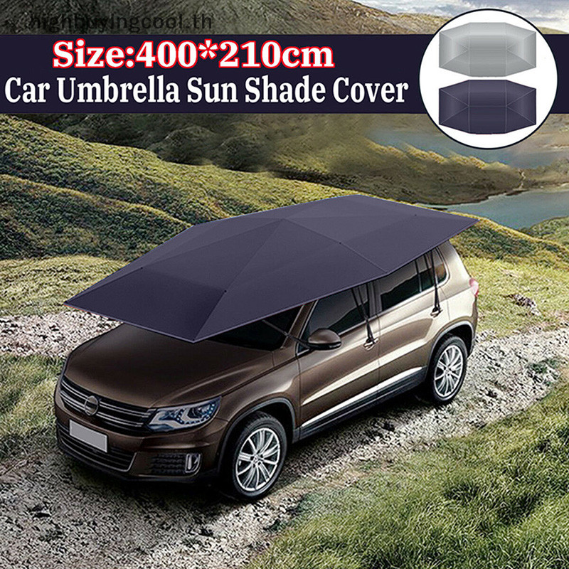 Hcth Universal Car Sun Shade ร่มเต็นท์ผ้า UV ป้องกันกันน้ํา 4X2.1M HOT