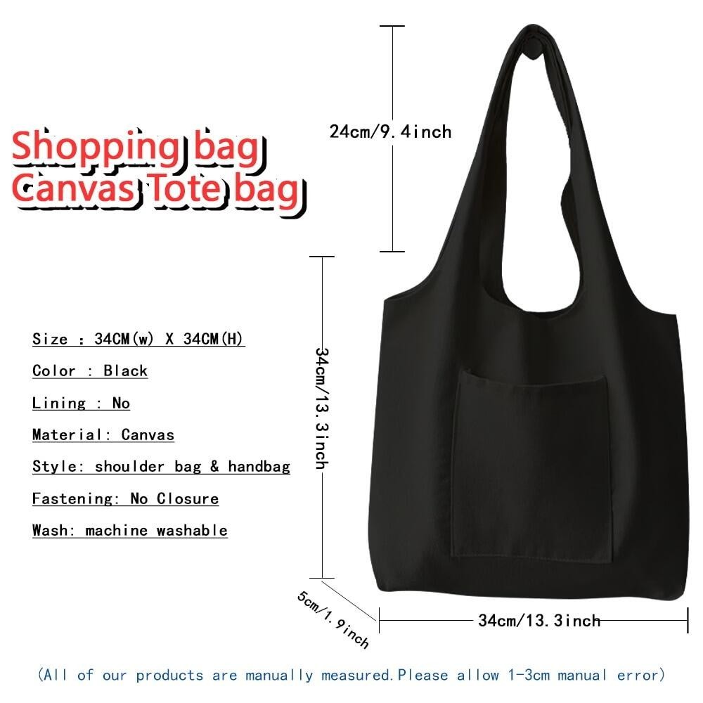 Daisy Series ผ้าใบกระเป๋าผู้หญิงถุงช้อปปิ้งความจุสูง Commuter Tote Bag ซูเปอร์มาร์เก็ตร้านขายของชำกระเป๋าถือนักเรียน