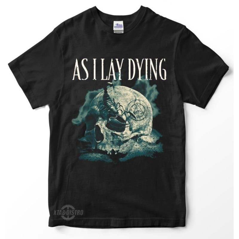 เสื้อยืด พิมพ์ลายแมงป่อง kaos band as i lay Dying Scorpions Premium kaos metal as i lay Dying