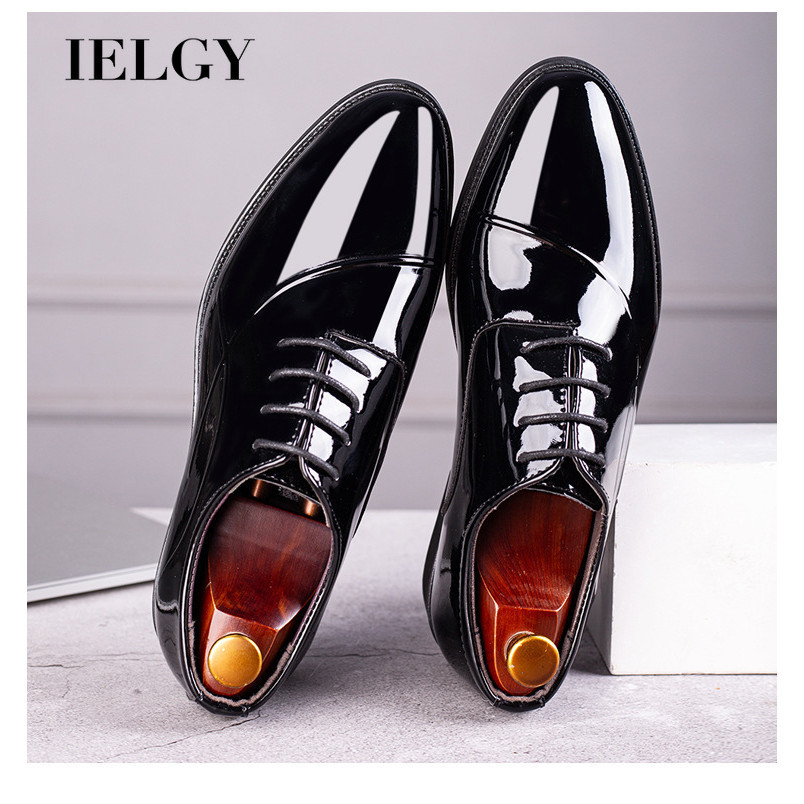 IELGY ใหม่รองเท้าหนังขนาดใหญ่ธุรกิจชุดรองเท้า