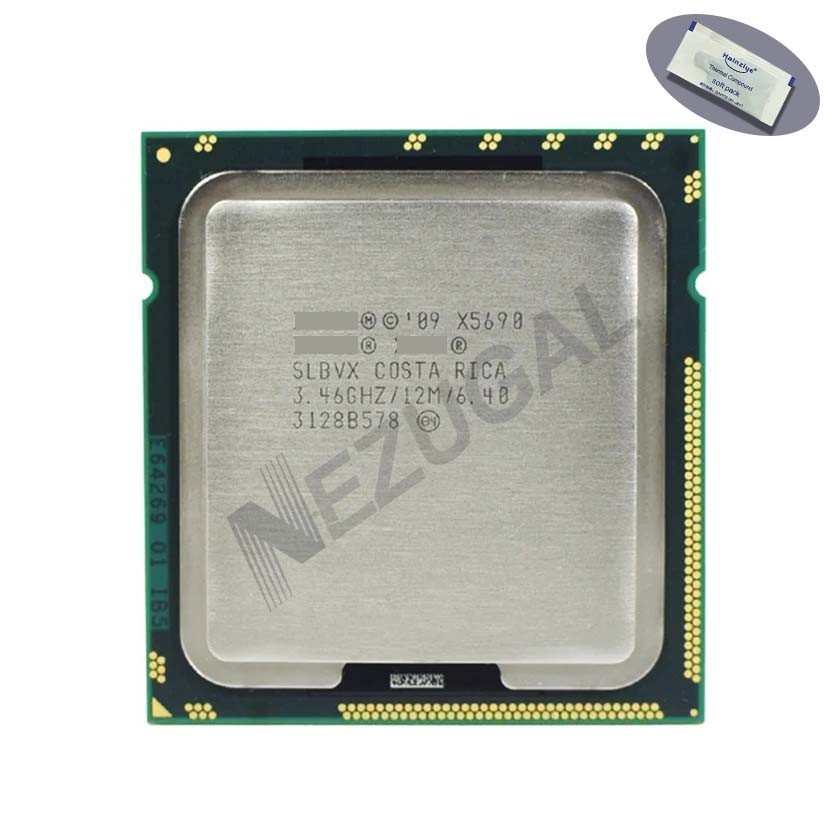 X5690 SLBVX 3.46 Ghz Six Core 12M 130W LGA1366 โปรเซสเซอร์ CPU