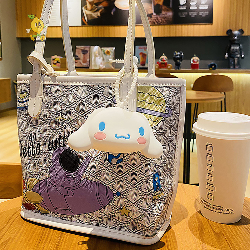[mozh] Sanrio PVC กระเป๋าใส่เหรียญกระเป๋าเก็บจี้พวงกุญแจกระเป๋าการ์ตูนน่ารักเครื่องประดับ Melody Purin กระเป๋าสตางค์ Kawaii หูฟังกระเป๋า [TH]