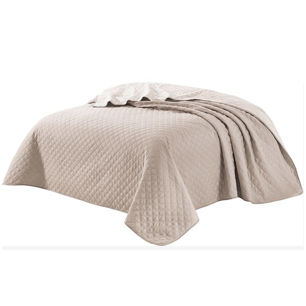 Ghouse Online TRUFFLE ผ้าคลุมเตียง รุ่น LABRIN-01 ขนาด 240×240×0.4ซม. สีเบจ สินค้าขายดี!