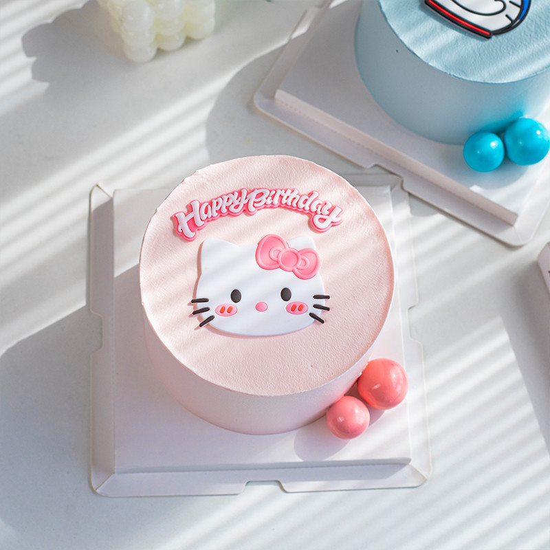 เครื่องประดับเค้กวันเกิดเด็กคนดังทางอินเทอร์เน็ต KT แมว Dingdang เครื่องประดับแมว Happy Birthday plugin อุปกรณ์เสริม - รูปที่ 3