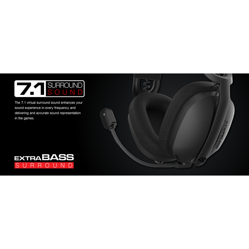 🛵มีส่งด่วน💨SIGNO WP-601 MARLOS 7.1 Wireless Gaming Headset หูฟังเกมมิ่ง รับประกัน 2ปี