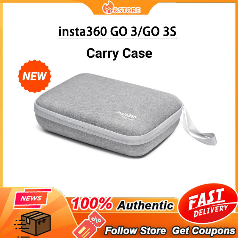 Original Newinsta360 GO 3/GO 3S Carry Case, protection for GO 3 และอุปกรณ์เสริม, การออกแบบงานตัดเสื้อ, ผ้า, เอทิลีน-vylอะซิเตทและกํามะหยี่