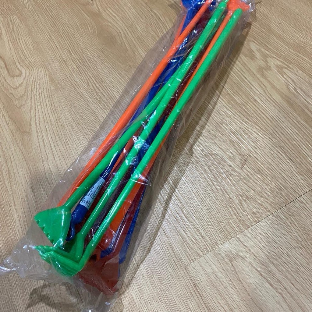 ไม้เกาหลังพลาสติกคละสีขายยกมัด59บาทมี12ชิ้น