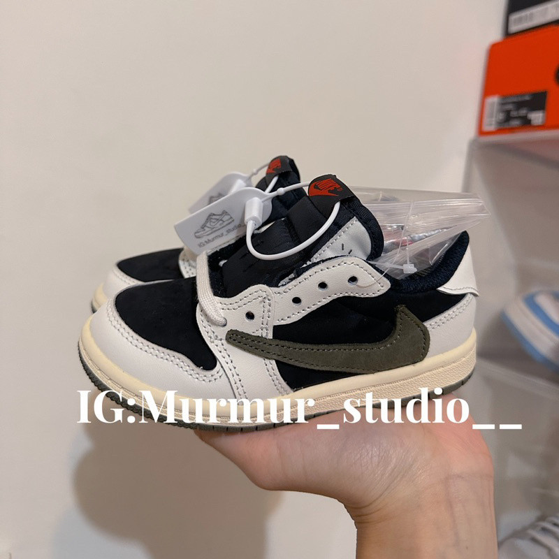 Travis Scott x A/J 1 Low OG Olive/ JOC Olive/Cheloshit 5.0 幼童