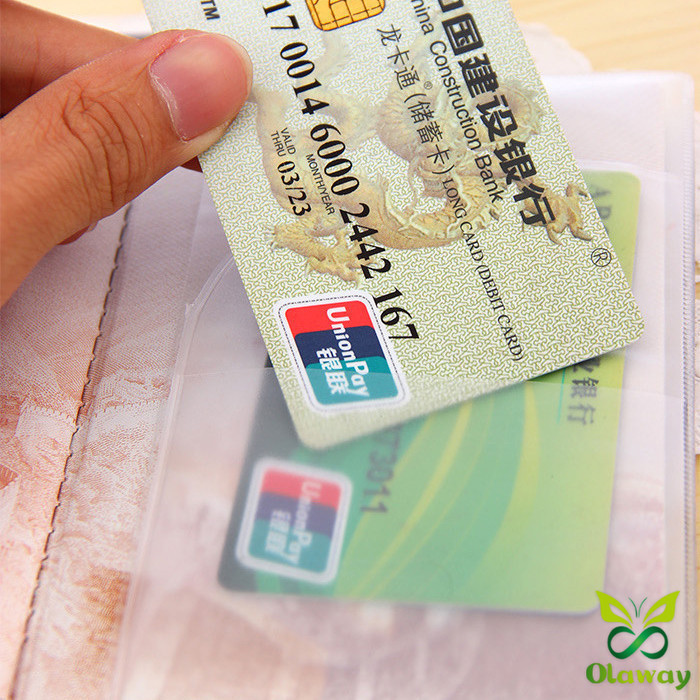 Olaway แผ่น PVC ปกหนังสือเดินทาง ปกพาสสปอร์ต ซองใส่พาสสปอร์ต card cover - รูปที่ 4