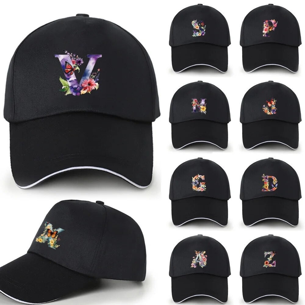 Cap หมวก Unisex หมวกเบสบอลแบบสบาย ๆ หมวก แบบปรับได้สำหรับผู้หญิงผู้ชายลายผีเสื้อใหม่ถนนกีฬา Visors หมวก Snapback