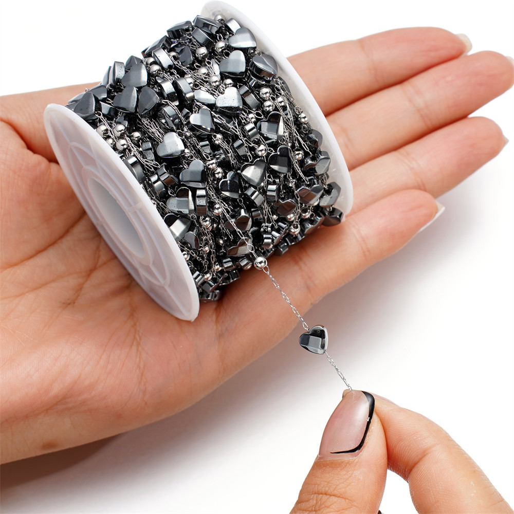 St. kunkka 1M คุณภาพสูง Non-Fading Chain สแตนเลสไม่สม่ําเสมอแม่เหล็กสร้อยคอสําหรับ DIY สร้อยข้อมือสร้อยคอทํา - รูปที่ 5