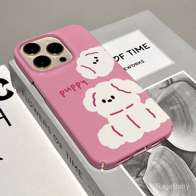 ภาษาอังกฤษน่ารัก Wang Xiu สุนัขเคสโทรศัพท์ Apple Anti-percussion ป้องกันเหมาะสําหรับ iPhone11 11promax 12 13 14 15 pro max 14promax 14pro 13pro 13promax xr xsmax Matte Hard Case Shell