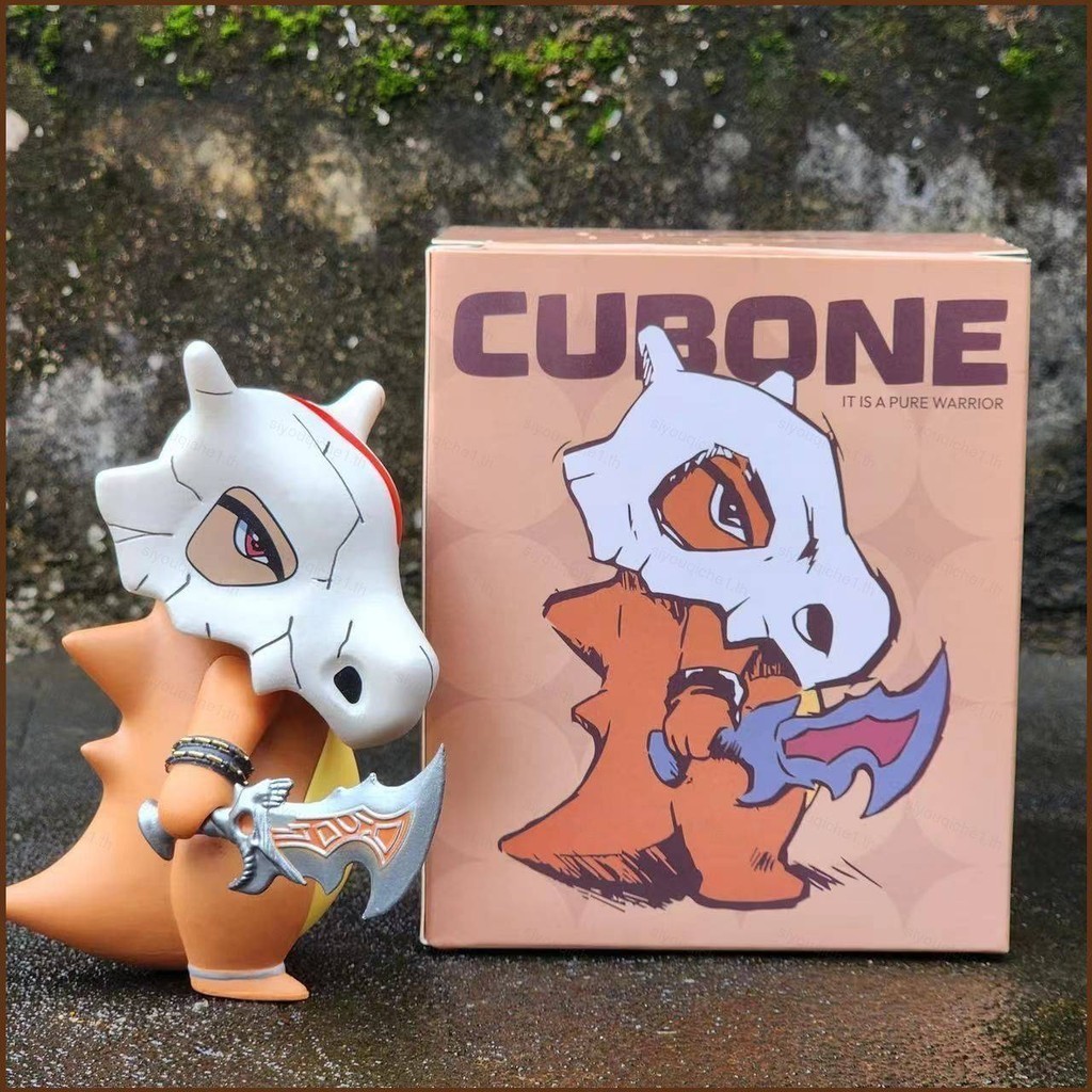 SY1 Pokemon Action Figure Cubone Cos God of War Kara genie อาวุธตุ๊กตาของเล่นสําหรับเด็กคอลเลกชันเคร