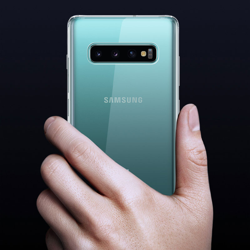 Samsung Galaxy S10 S10+ Plus 5G S10E SM-G970FDS G977B G975F G973 Anti-yellowing Washable Slim Fit ยางโปร่งใสคริสตัลใสยืดหยุ่น Soft TPU ซิลิโคน Jelly กรณีปกหลัง