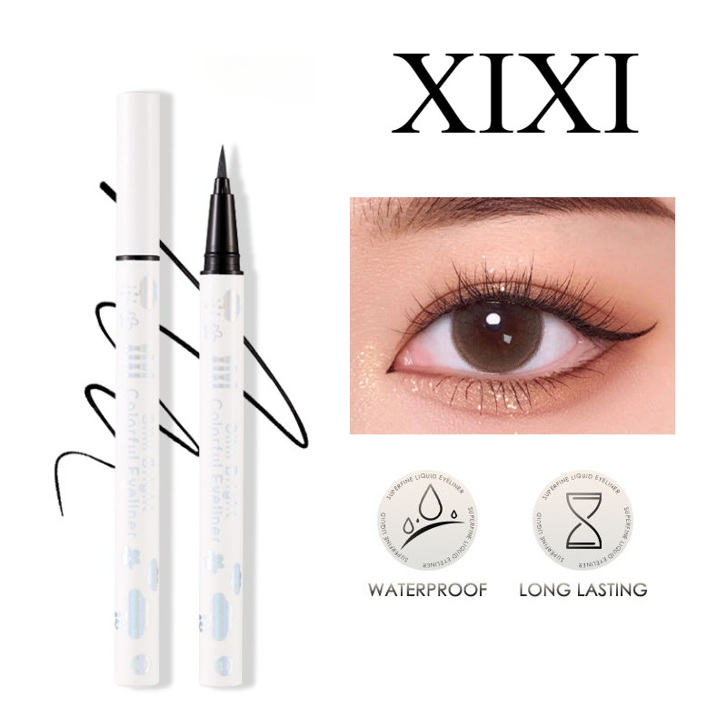 XiXi อายไลเนอร์ กันน้ํา ติดทนนาน ไม่จางง่าย สีสันสดใส สีขาว/ดำ/น้ำตาล