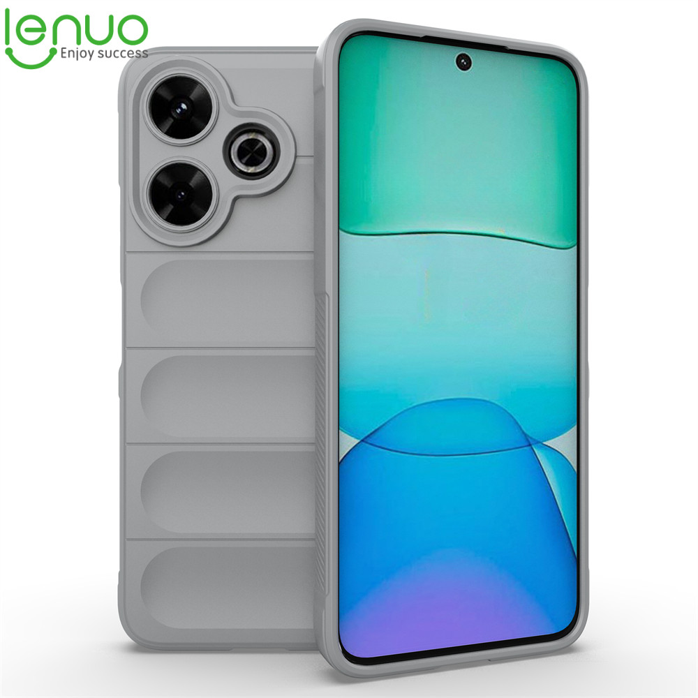 Lenuo เคสโทรศัพท์ Xiaomi Poco M6 / M6 Pro 4G ซิลิโคนกันกระแทกป้องกันหน้าแปลน Case