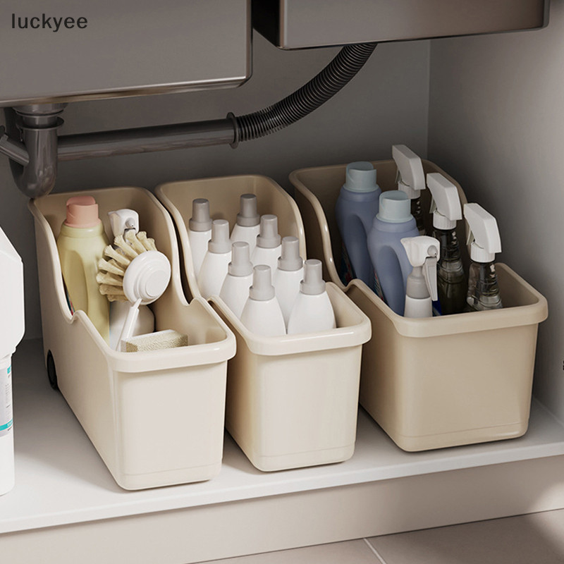 Luckyee ห้องครัว Sundries Storage Case ล้อเครื่องปรุงรสขวดคอนเทนเนอร์ห้องครัวตู้เสื้อผ้า Organizer Make Up Organizer TQ