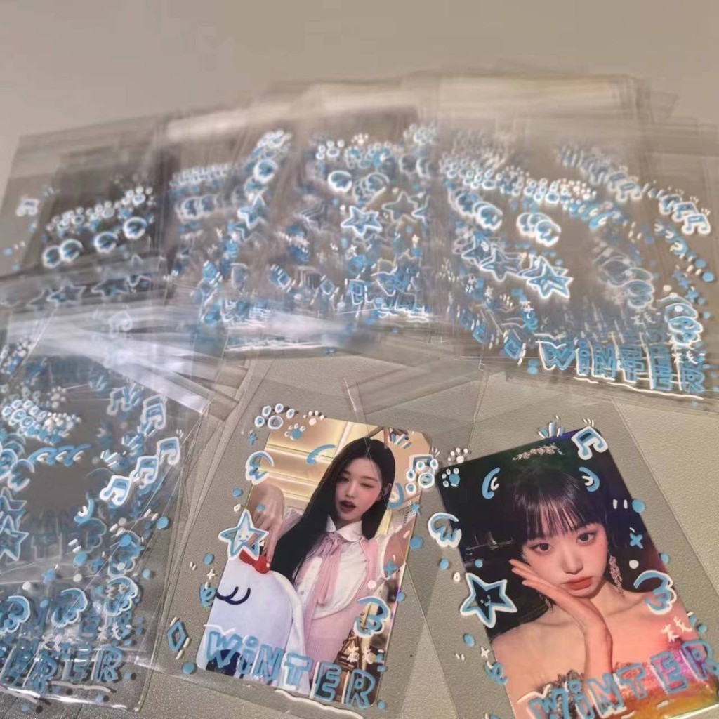 Koo Ka Blue Note Ziplock Bag Aidou ถุงบรรจุภัณฑ์การ์ดขนาดเล็ก ins กระเป๋าถุงของขวัญเครื่องประดับต่างหูถุงเก็บ