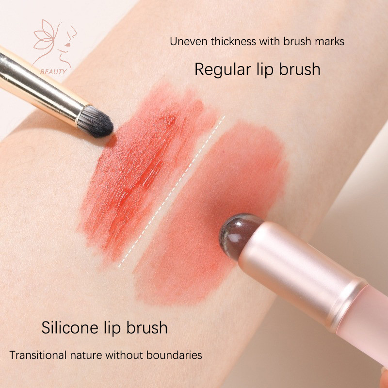 [maybeauty] มินิซิลิโคนแปรงลิปคอนซีลเลอร์แปรงพร้อมฝาปิดลิปมาส์ก Applicators แปรงลิปกลอสแปรงลิปแต่งหน้าเครื่องมือความงาม {TH}