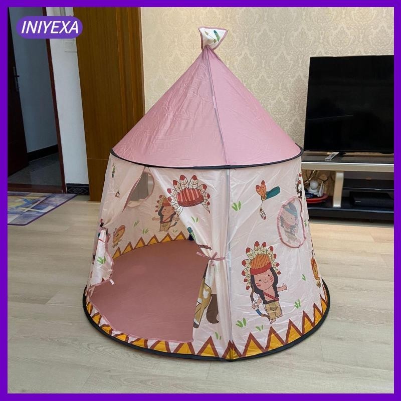 [Iniyexa] Princes Princess เต็นท์เด็กขนาดใหญ่สําหรับเด็ก เกมในร่มและกลางแจ้ง บาร์บีคิว