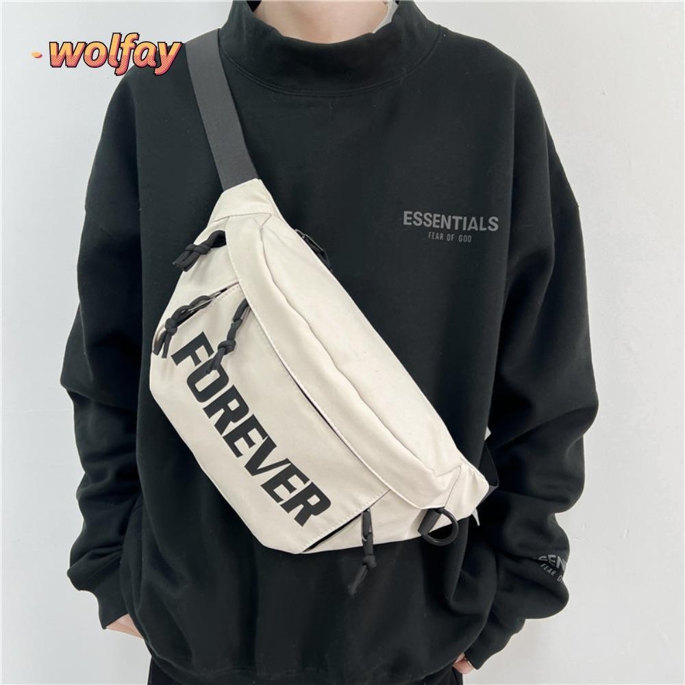 Wolfay แพ็คเอว, กระเป๋าเข็มขัดอินเทรนด์, ที่วางโทรศัพท์มือถือความจุขนาดใหญ่กีฬาวิ่งกระเป๋าเดินทางคู่กระเป๋าหน้าอกผู้หญิงผู้ชาย