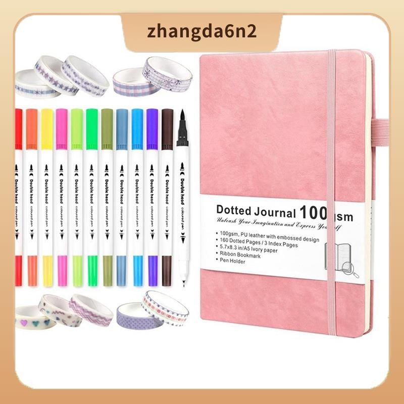 In Stockbullet Dotted Journal Set Tool Dual Tip Brush Markers, Washi Tape and Stencils for Women, Me