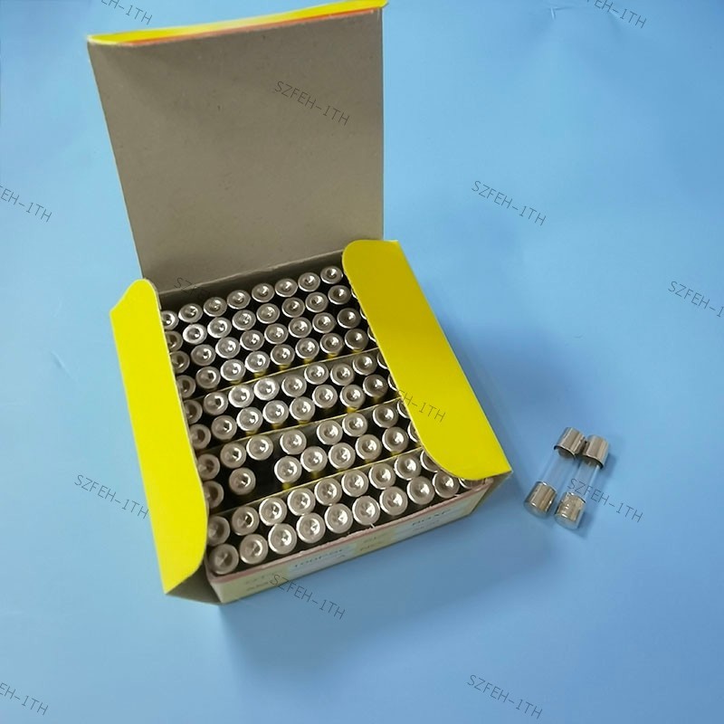 100 ชิ้น/กล่อง 5*20 มม.แก้ว Quick Blow FUSE 5*20 Fast Blow ประกันหลอด 5X20MM 250V 0.5A/1A/2A/3A/4A/5