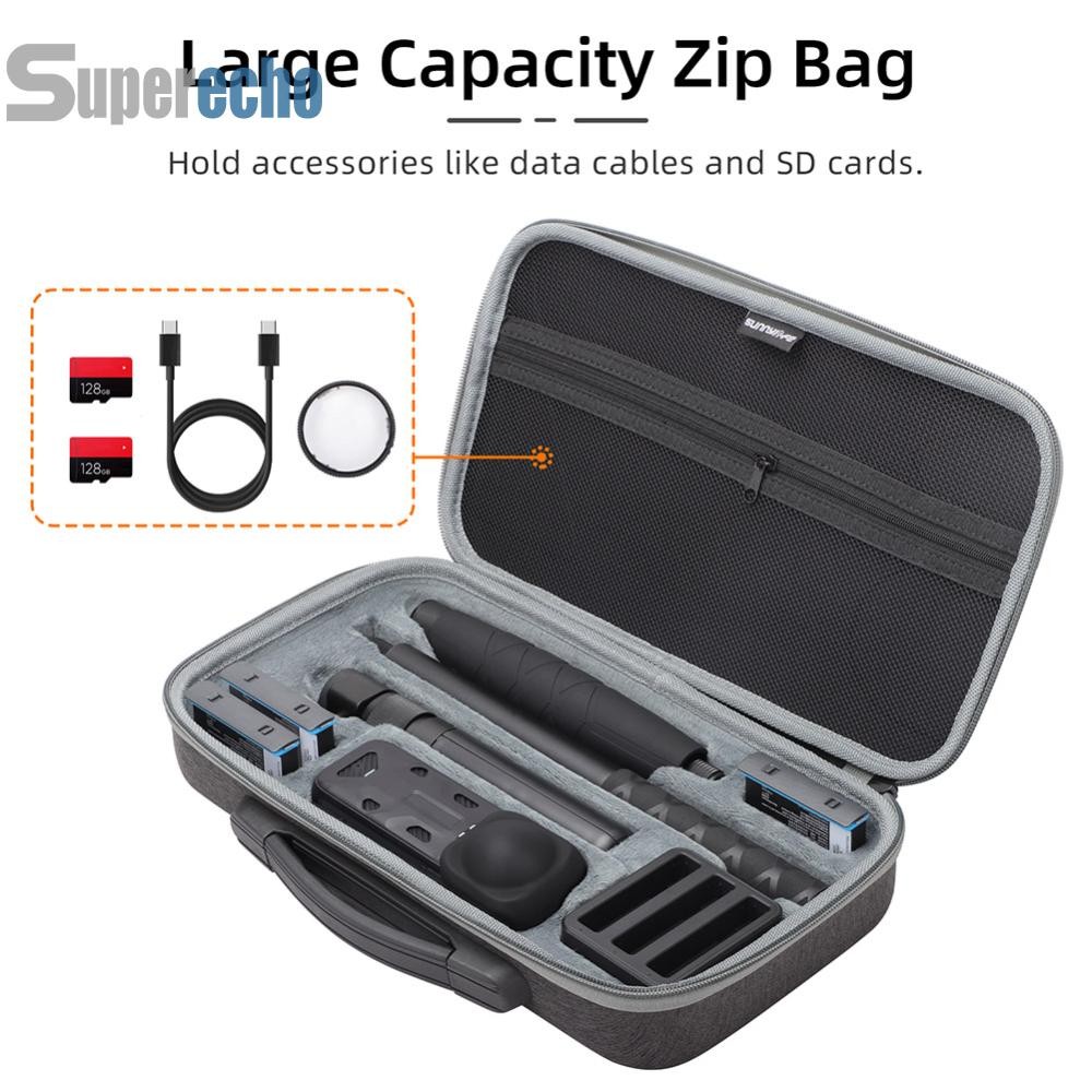For Insta360 X4 Portable Case Solid Large Tote Case Hard Shell Bag Travel Case A [superecho.th]
