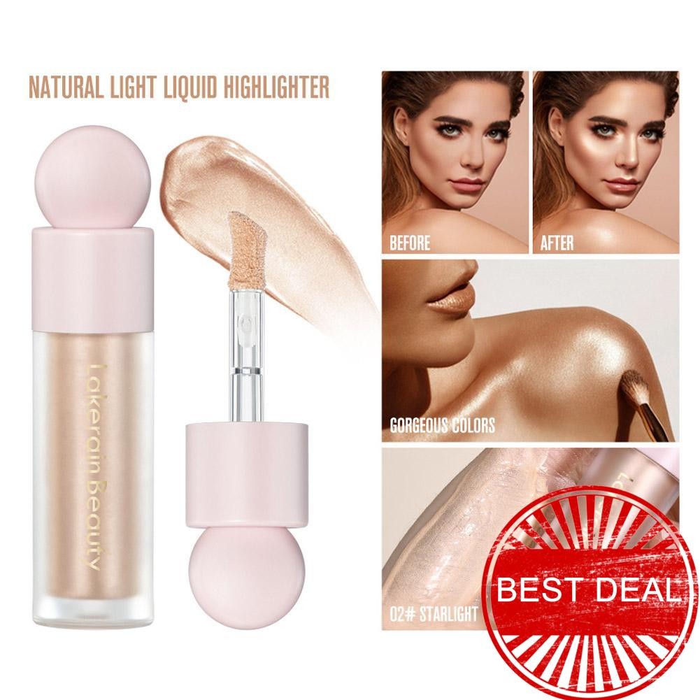 Lakerain Face Highlighter Body High-gloss Face Brightening Contour Powder คอนซีลเลอร์ Facial S2t5