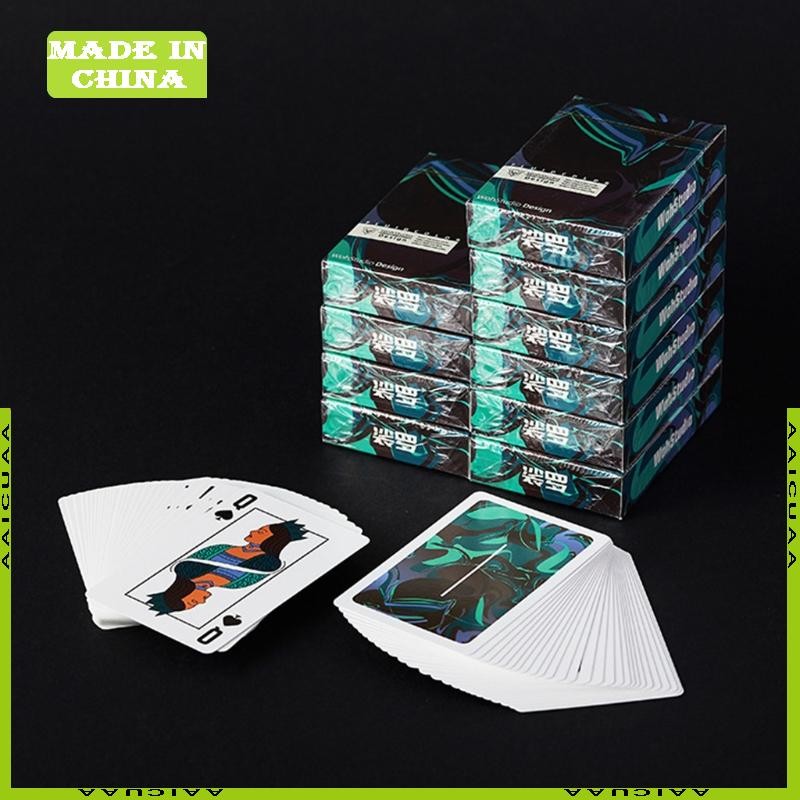 Aa 54 การ์ดกระดาษความบันเทิงเล่นไพ่เกมกระดานการ์ดสํารับคลาสสิก