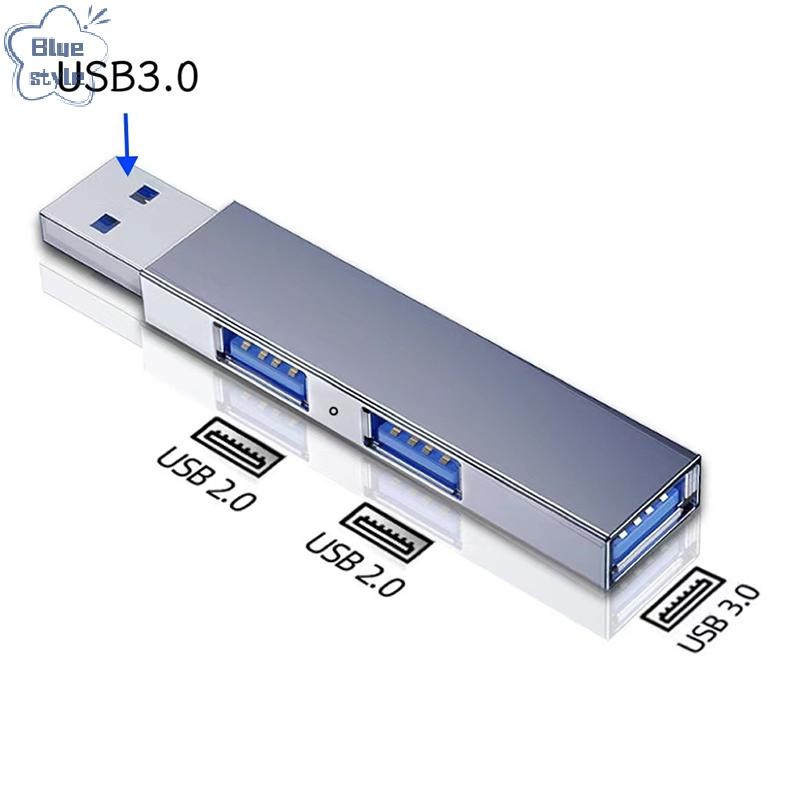 Bluestyle 3 In 1 แท่นขยาย HUB USB 3.0/Type-C 3.0 ถึง 3 USB Multi Port HUB OTG อะแดปเตอร์หลาย Expander สําหรับแล็ปท็อปพีซีใหม่