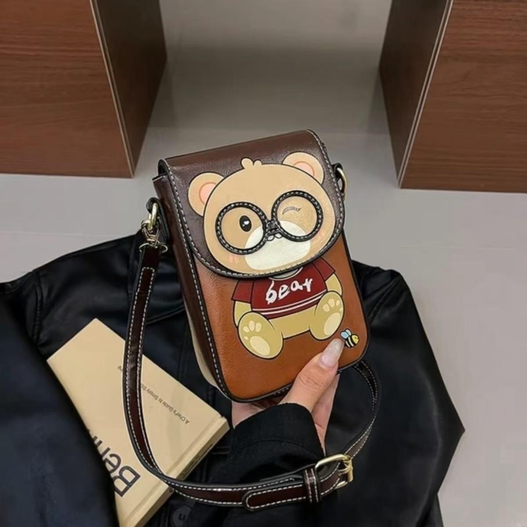 【พร้อมส่ง】miss bag fashion กระเป๋าสะพายข้าง สไตล์เกาหลี น่ารักใช้งานสะดวก