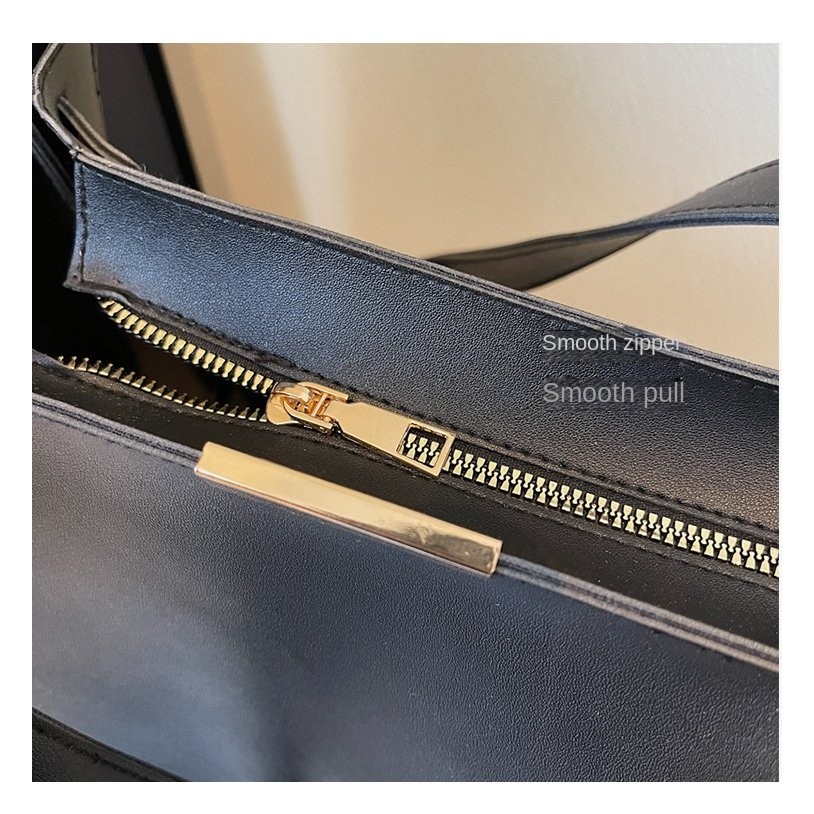 2025 Spring One Size Zipper PU Ladies Tote Shoulder Bag