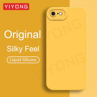 SE 2022 กรณีYIYONGซิลิโคนเหลวสแควร์สําหรับiPhone 7 8 Plus SE 2020 2 3 SE2 SE3 iPhone7 iPhone8 เคสโทรศัพท์