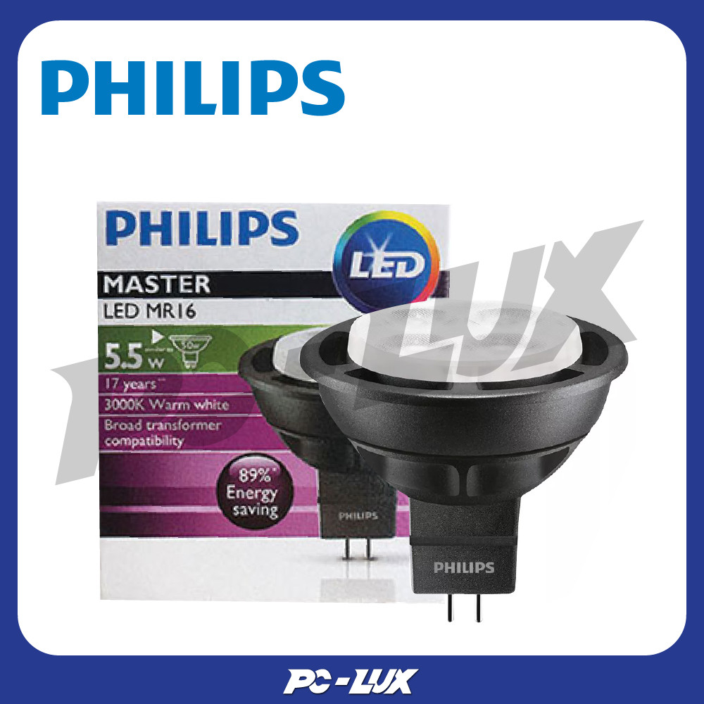 PHILIPS หลอดไฟ Master LED MR16 5.5W