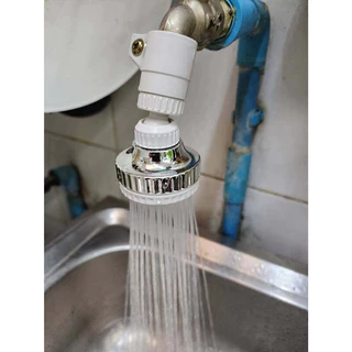 CF HOME หัวก๊อกเพิ่มแรงดันน้ำหมุนได้ 360 องศา Turbo Head Faucet Water ต่อกับหัวก๊อกซิงค์ ประหยัดน้ำ