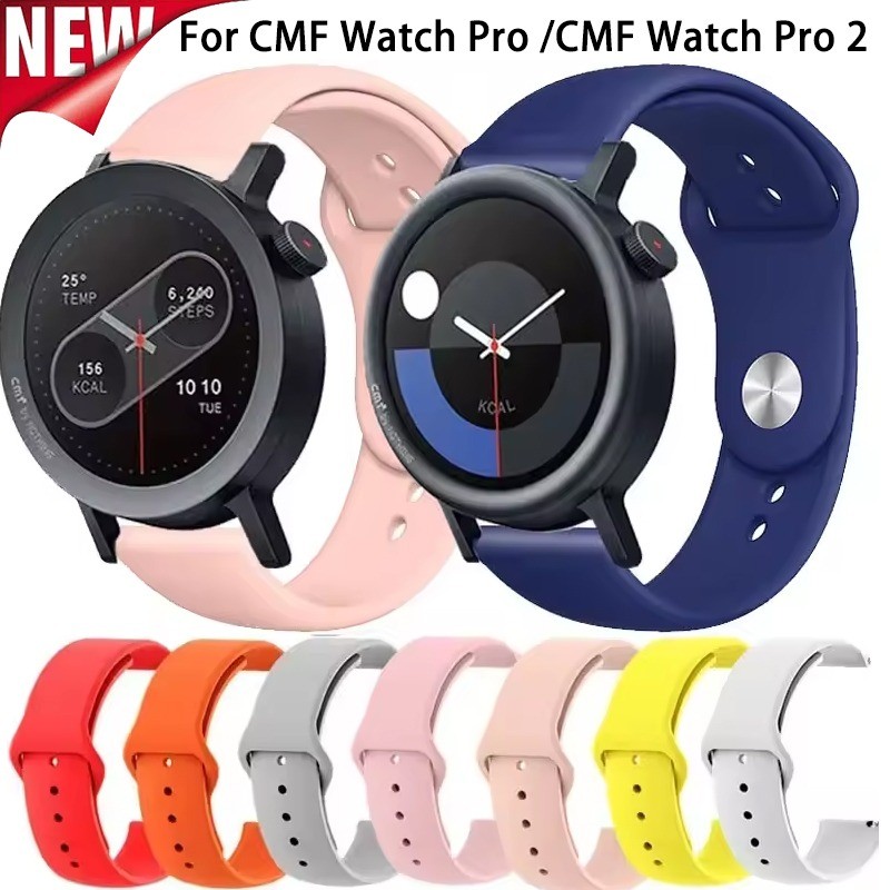 22 มม.กีฬาซิลิโคนสําหรับ CMF นาฬิกา Pro 2/Pro 2/3 Smartwatch Band Correa สายรัดข้อมือสําหรับ CMF โดย Nothing นาฬิกา Pro สร้อยข้อมือสายนาฬิกา