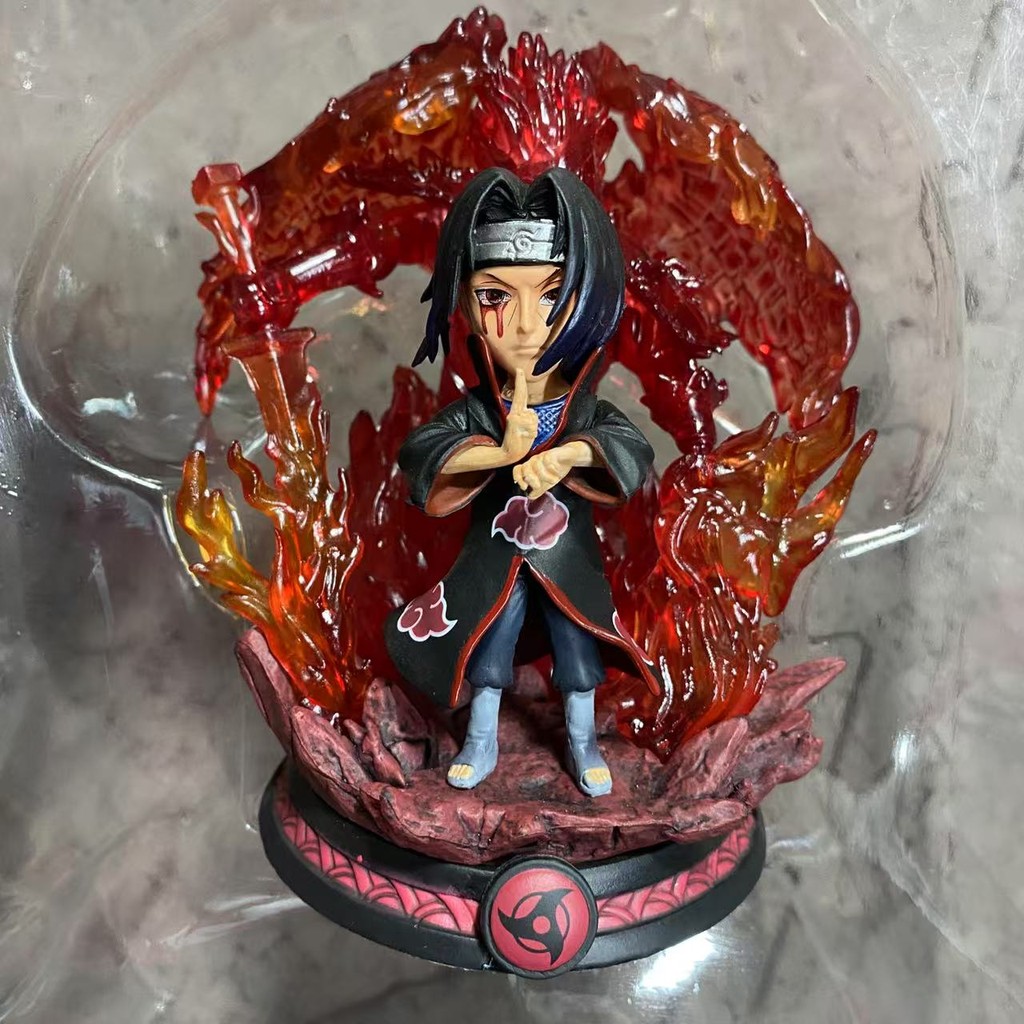 อะนิเมะญี่ปุ่น Naruto Uchiha Madara Uchiha Itachi GK PVC รูปแสง