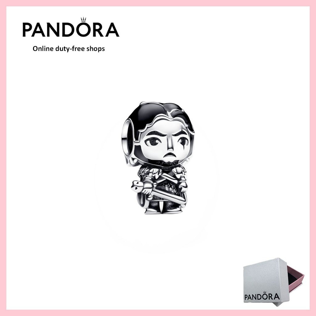 [Duty Free S925 เงินสเตอร์ลิง Game of Thrones Jon Snow Charm 7ZRB