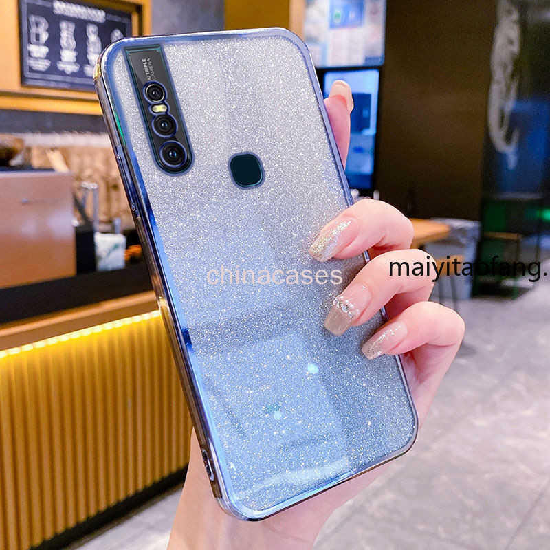 เคสสําหรับ VIVO 1819 VIVO V15 วงเล็บแม่เหล็กหรูหรา TPU แฟลชกระจกแต่งหน้าแบบนิ่ม + สร้อยข้อมือเคสโทรศัพท์ - รูปที่ 7