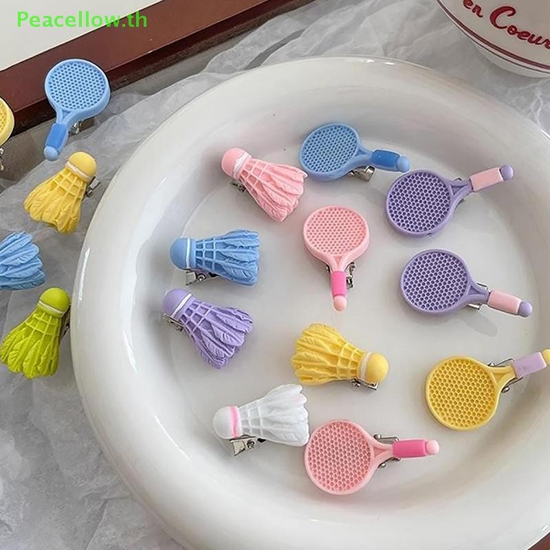 กิ๊บติดผมไม้แบดมินตันกีฬา ความสงบมาก – คลิปหน้าม้าน่ารักสําหรับเด็กผู้หญิง ไทย