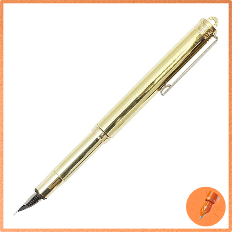 DESIGNPHIL Traveler's Company Brass Fountain Pen Solid Brass 38076006