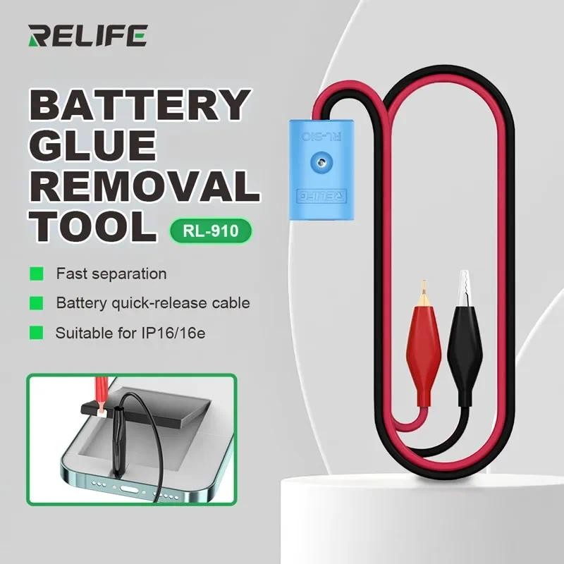 Relife RL-910 แบตเตอรี่ Quick-release สําหรับ IP16 ชิปสมาร์ทในตัว TYPE-C อินเทอร์เฟซแบตเตอรี่กาวแยกสายซ่อม