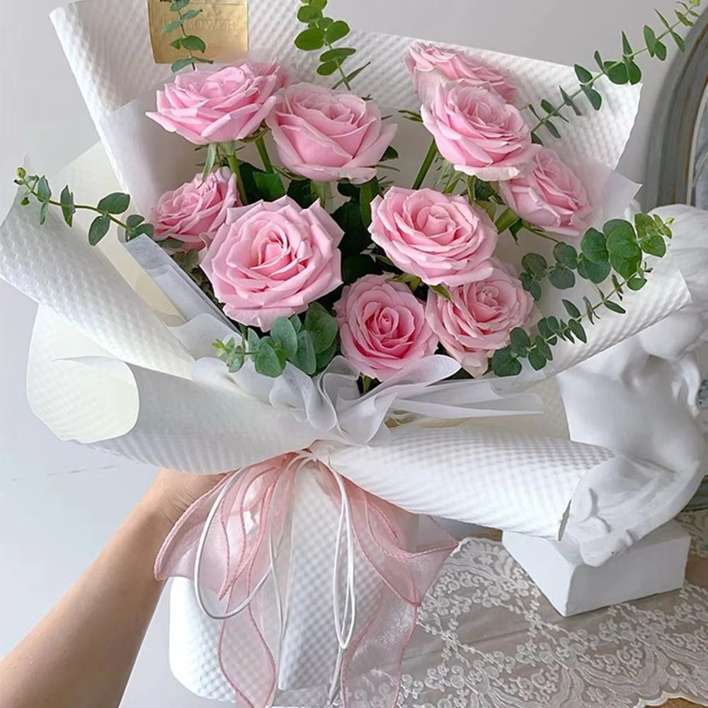 COZII ริบบิ้นผ้าโปร่ง ริบบิ้นคลื่น หน้ากว้าง4cm ยาว10m ริบบิ้นผ้าแก้ว ริบบิ้นห่อเค้กDIY - 3